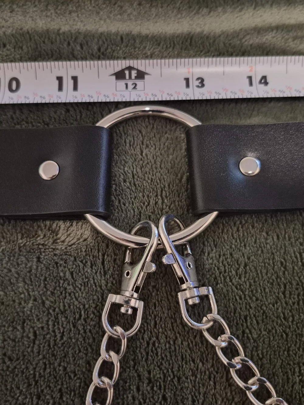 Disturbia Draconoid Belt Size Small Vegan Leather With Removable Chains NWT
